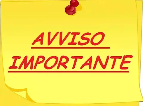avviso importante