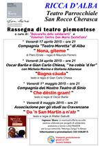 CALENDARIO RAPPRESENTAZIONI TEATRALI