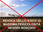 REVOCA STATO MASSIMA PERICOLOSITA' INCENDI BOSCHIVI